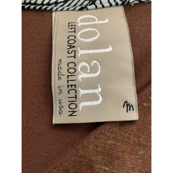 Anthropologie Dolan Left Coast Medium Wrap Tie Brown Long Sleeve Knit Dress - Picture 5 of 8